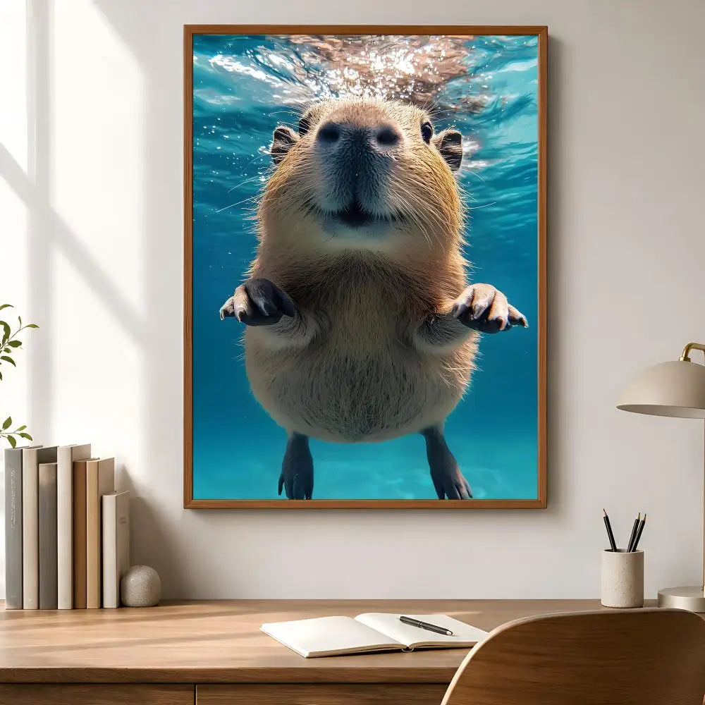 Capybara Waterproof PVC Poster Stickers – Wall Décor & Gift Wall Decor Stickers Axl