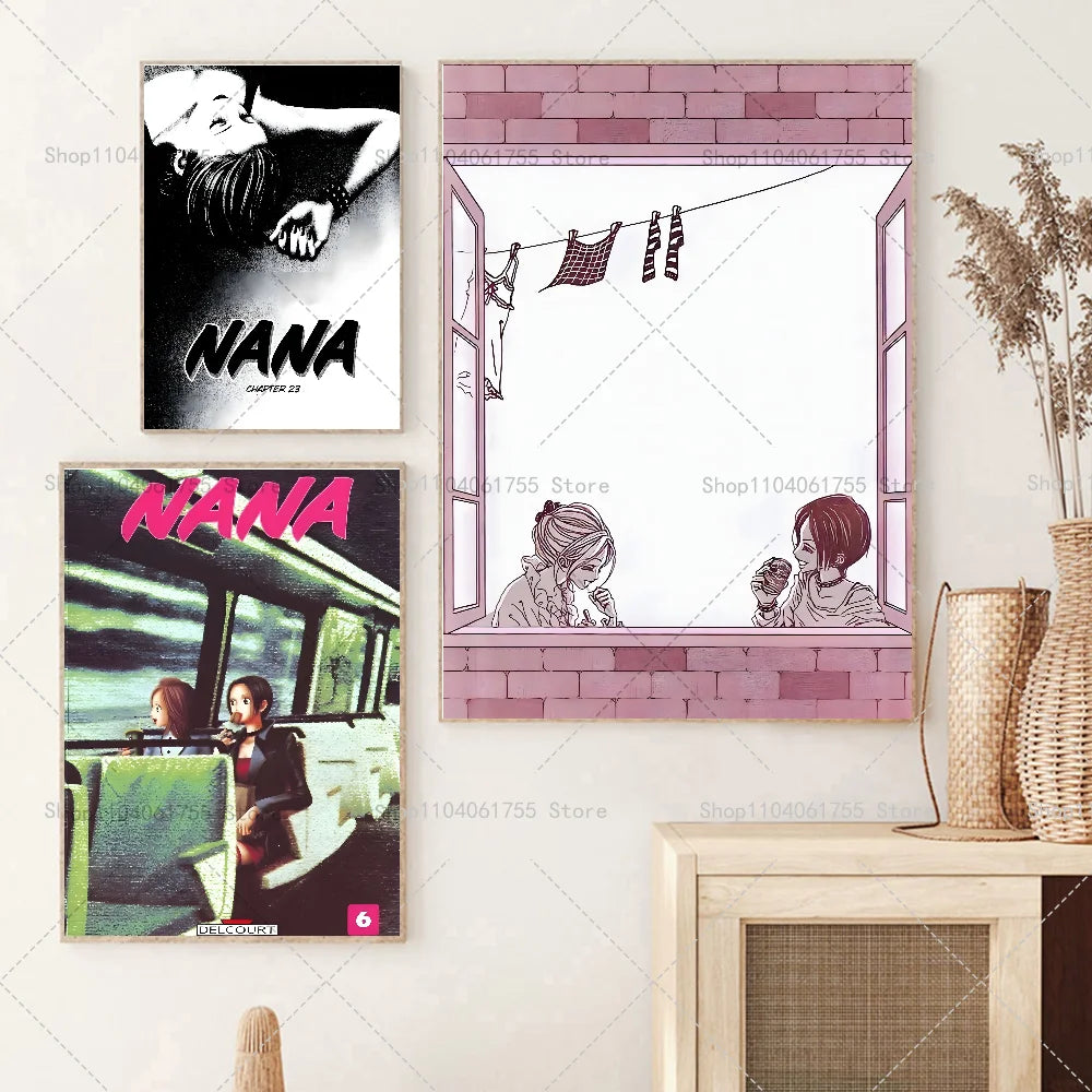 Classic Anime NANA Wall Poster – Self-Adhesive Waterproof Sticker Wall Art Poster Axl