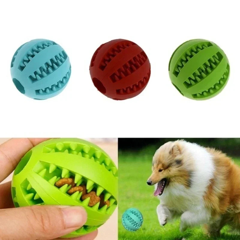Silicone Dog Chew Ball – Interactive Puppy Teething Toy Dog Chew Toy Axl 5cm Random color