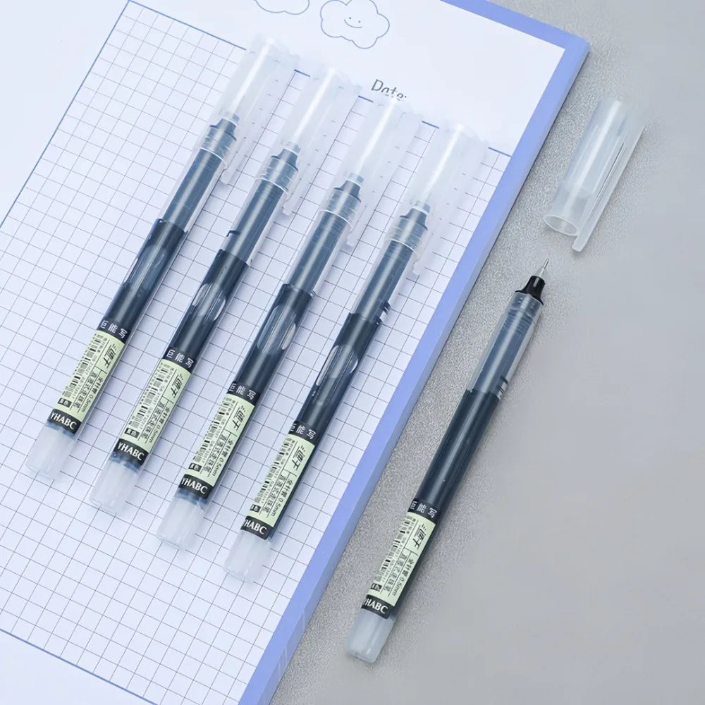 12-Pack 0.5mm Gel Ink Pens – Fast Drying, Large Capacity Gel Ink Pens Axl