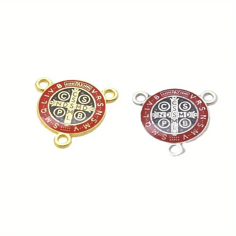 20-Pc St. Benedict Cross Pendants – DIY Jewelry Connectors Cross Pendant Connectors Axl