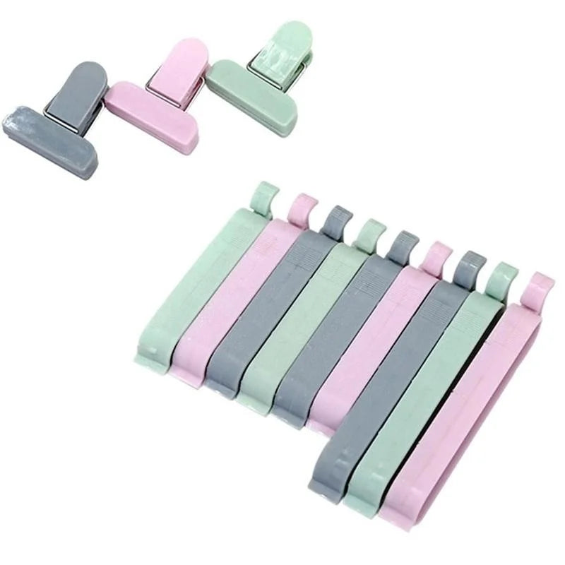 Plastic Bag Clips Set 12/24 Pcs – Food & Snack Bag Sealer Food Bag Clips Axl 12pcs