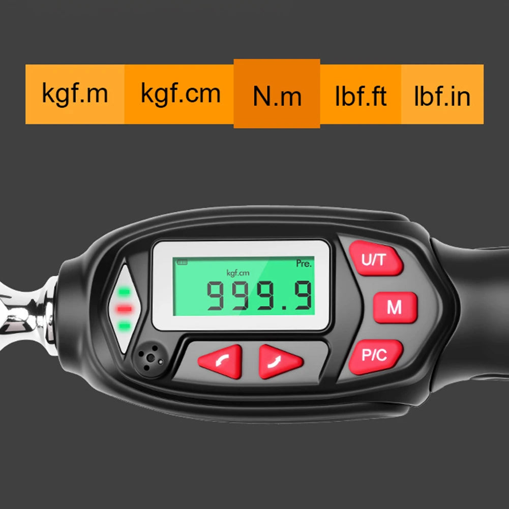 Digital Torque Wrench Set 1/4" Drive 0.08–8 Nm | 32-Piece Kit Digital Torque Wrench Axl