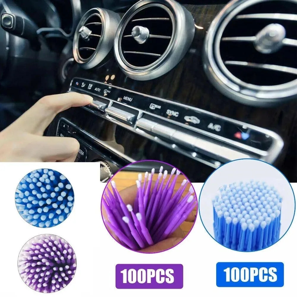 100 Pcs Micro Applicator Brushes – Car Touch Up Paint Sticks Micro Applicator Brushes Axl