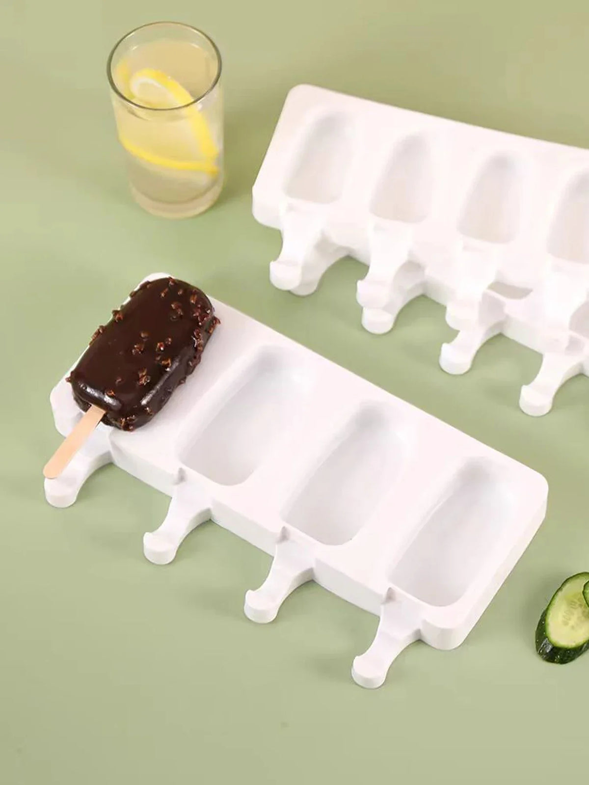 Silicone Ice Cream & Popsicle Mold – DIY Fruit Juice Ice Tray Popsicle Mold Axl
