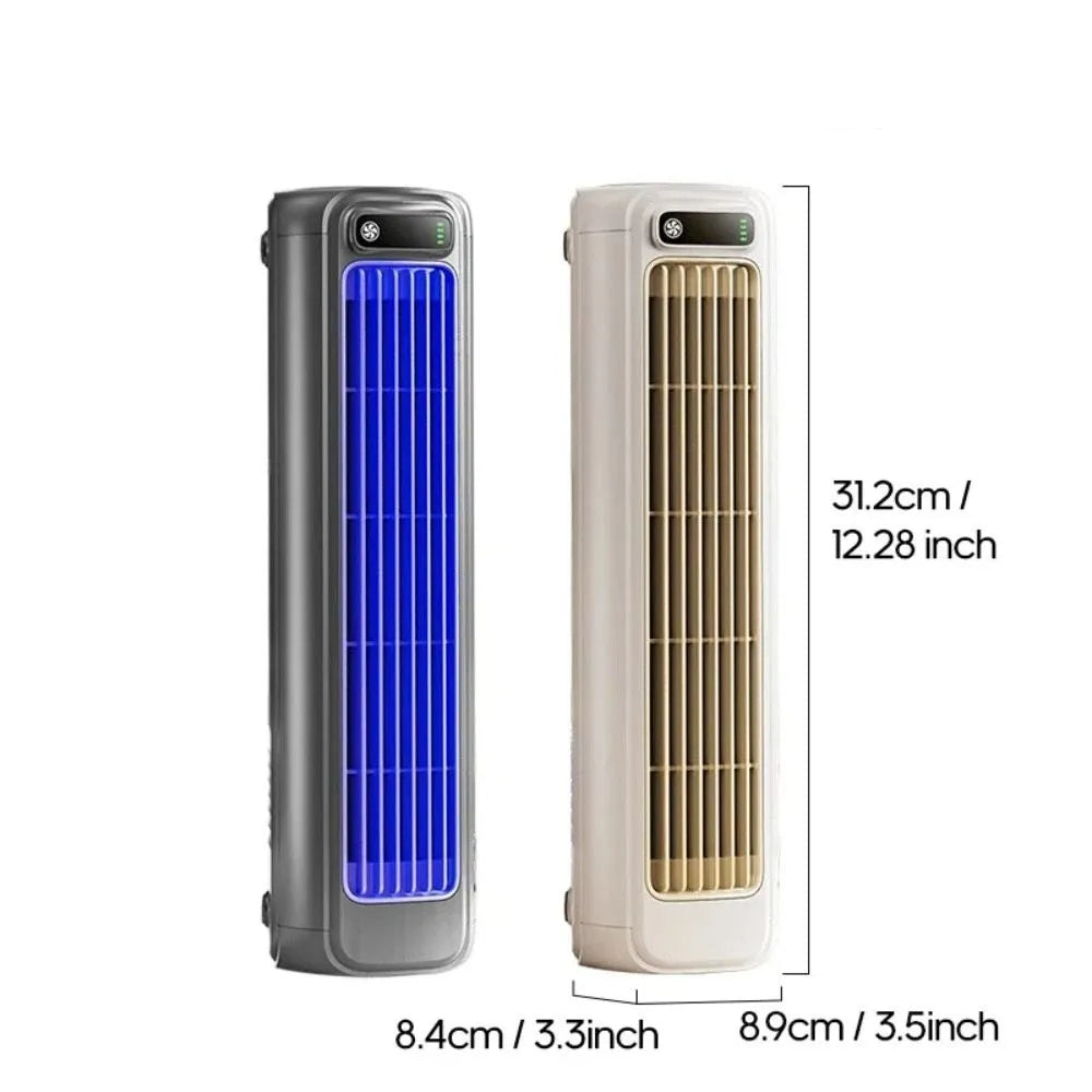 USB Rechargeable Bladeless Wall Mount Fan – Quiet & Portable Bladeless Wall Fan Axl