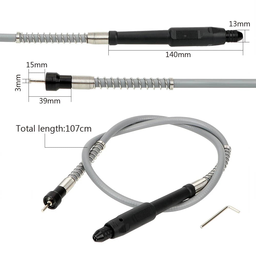 Flexible Shaft 0.3–3.2mm Drill Chuck for Dremel Rotary Tools Rotary Tool Accessory Axl