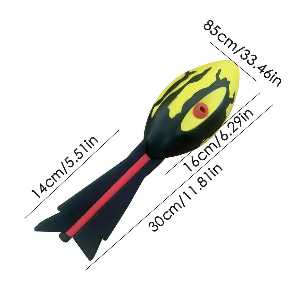 Vortex Howler Foam Football – Whistling Outdoor Throwing Toy Foam Throwing Toy Axl Black