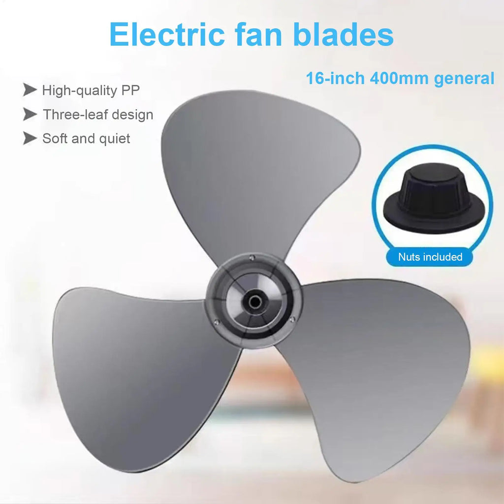 16-Inch Pedestal Fan Blade Replacement with Nut Cover | PP Fan Blade Replacement Axl