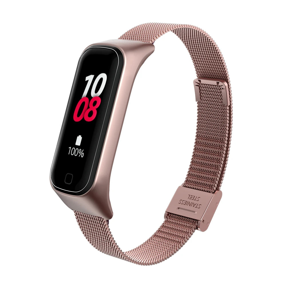 Stainless Steel Band for Samsung Galaxy Fit 2 R220 | Metal Strap Smart Watch Band Axl