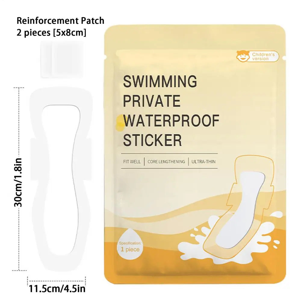 Waterproof Swimming Period Pads – Soft PU Invisible Liner Menstrual Swim Pad Axl 11.5x30cm