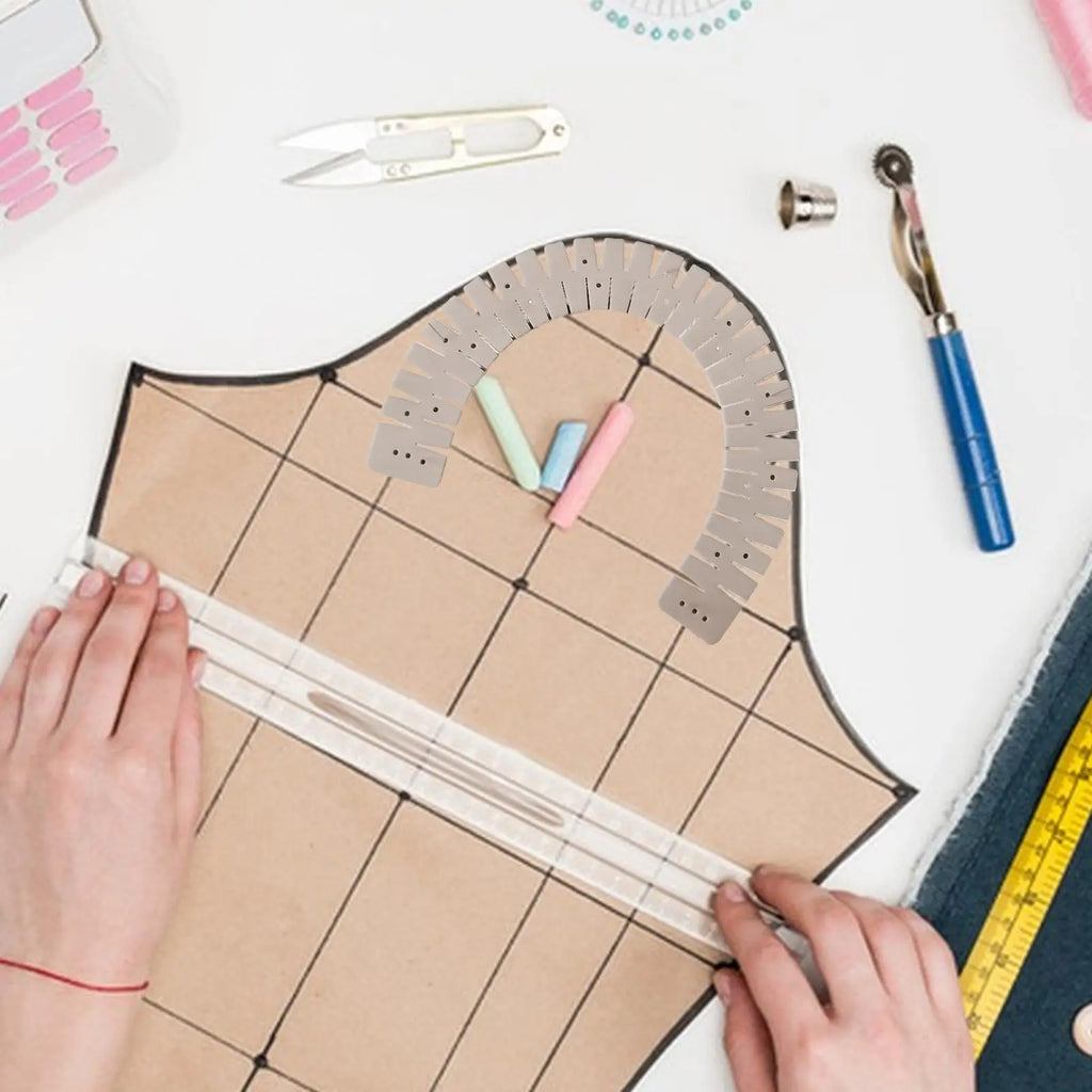Flexible Silicone Hemming Ruler – Curve Scale Sewing Tool Sewing Hemming Ruler Axl