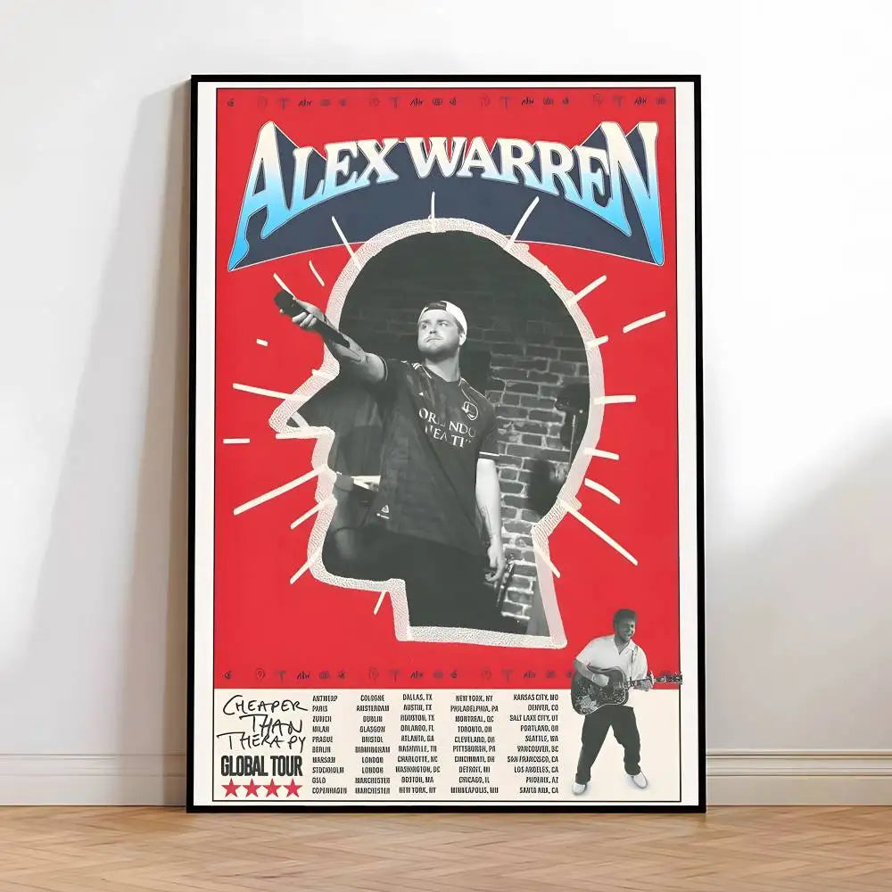 Alex Warren Ordinary Album HD Poster – Self-Adhesive Wall Art Music Wall Poster Axl z2 50X70cmNoframe