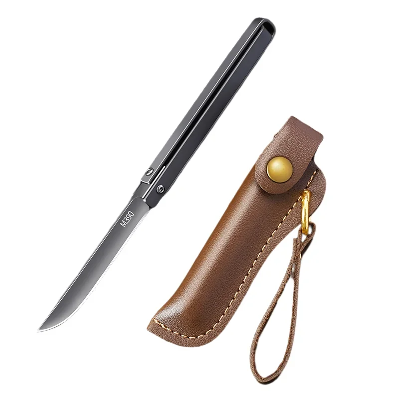 PLYS M390 Folding Pocket Knife – Portable Fruit & Outdoor Blade Folding Pocket Knife Axl Grey (1pcs)