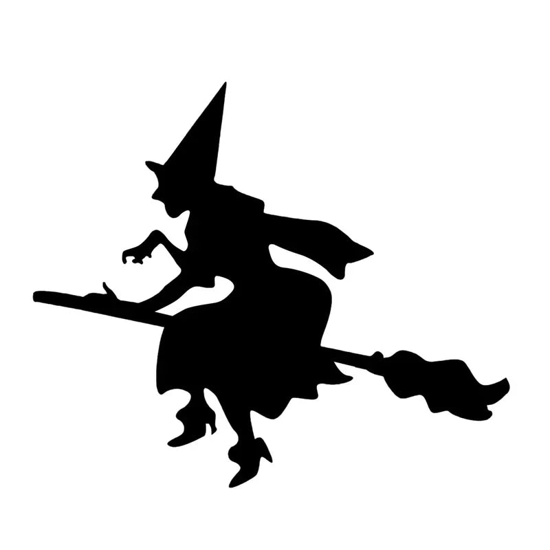 Halloween Witch & Ghost Static PVC Window Door Stickers Halloween Window Stickers Axl