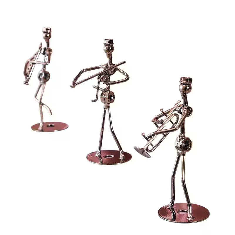 Retro Mini Metal Music Band Figurine | Minimalist Decor Gift Desktop Decor Figurine Axl