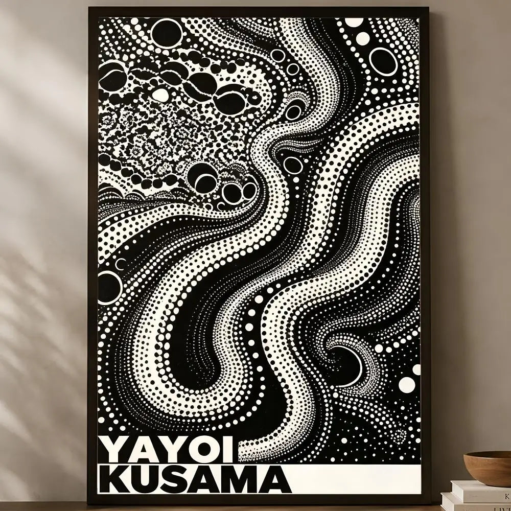 Yayoi Kusama Wall Art Poster – Self-Stick Waterproof HD Wall Art Poster Axl