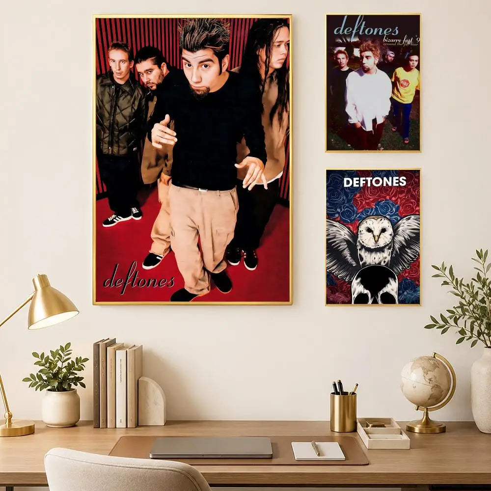 Deftones Poster Self-Stick HD PVC Waterproof Wall Art Decor Music Wall Poster Axl