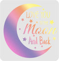 Moon Stencil 11.8" Reusable Plastic Painting Stencil for Walls Craft Painting Stencil Axl AECH04-14322
