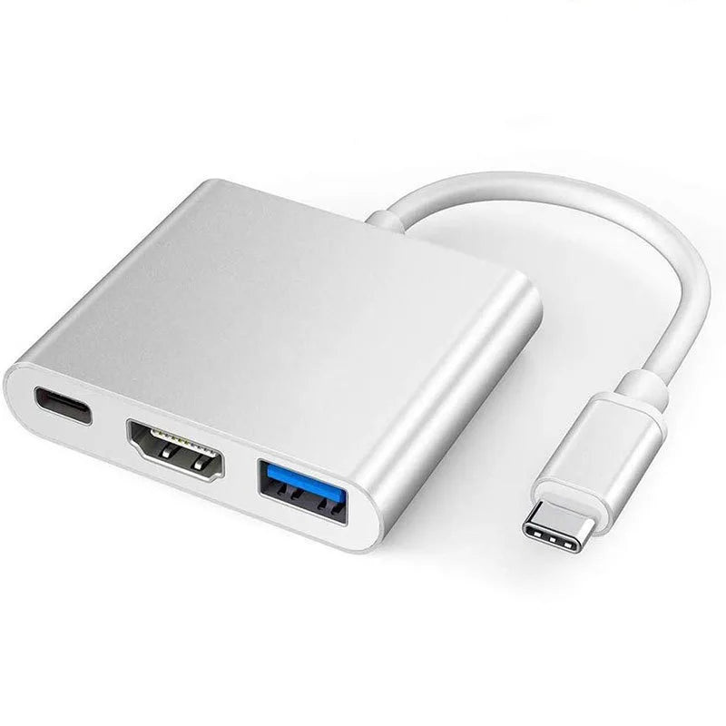 3-in-1 USB-C to 4K HDMI Adapter Cable for Samsung iPad Mac USB-C HDMI Adapter Axl