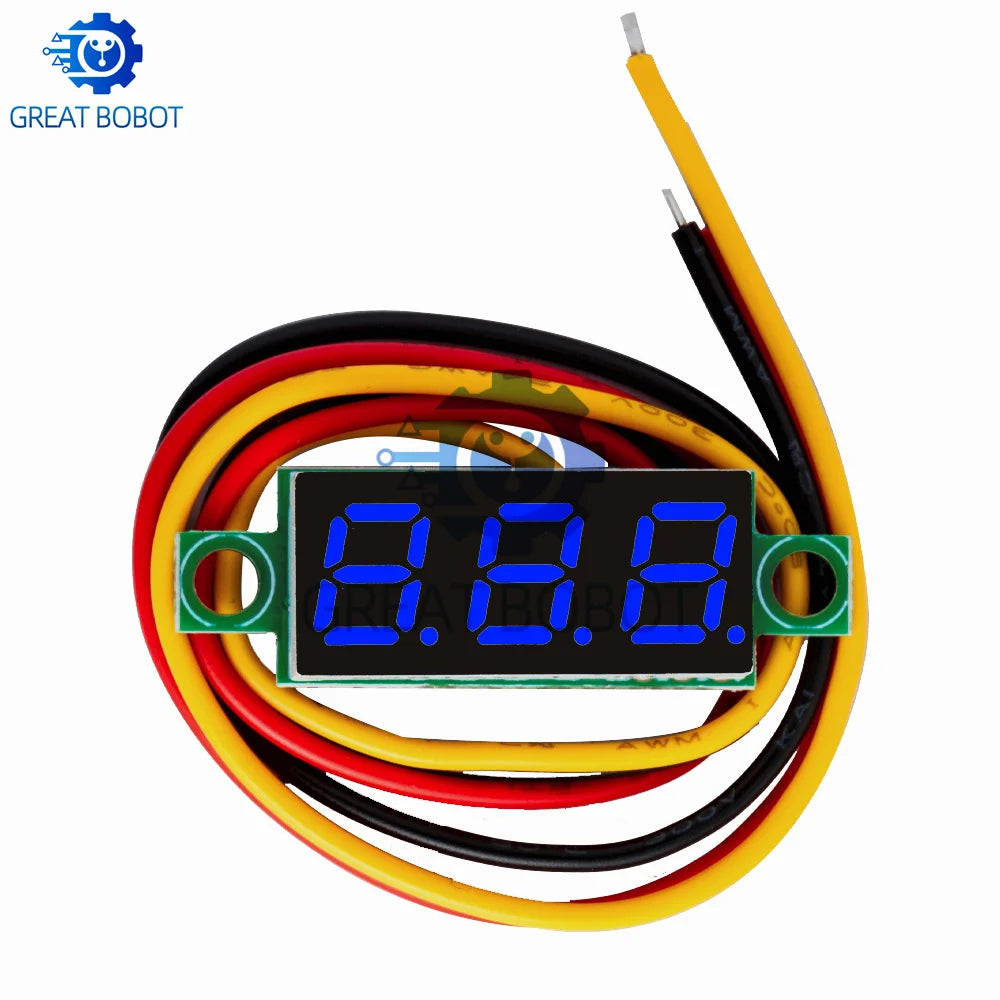 Mini DC Digital Voltmeter – 0.28" LED Panel Meter 4.5V–100V Digital Panel Meter Axl