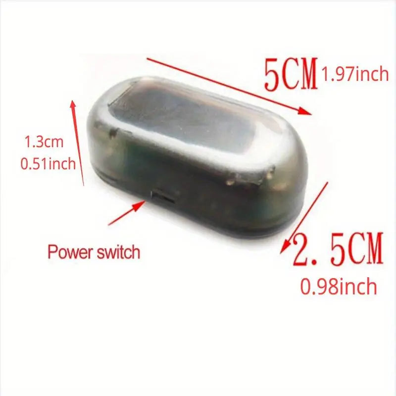 Solar Fake Car Alarm LED Blinking Security Warning Light Car Security Light Axl