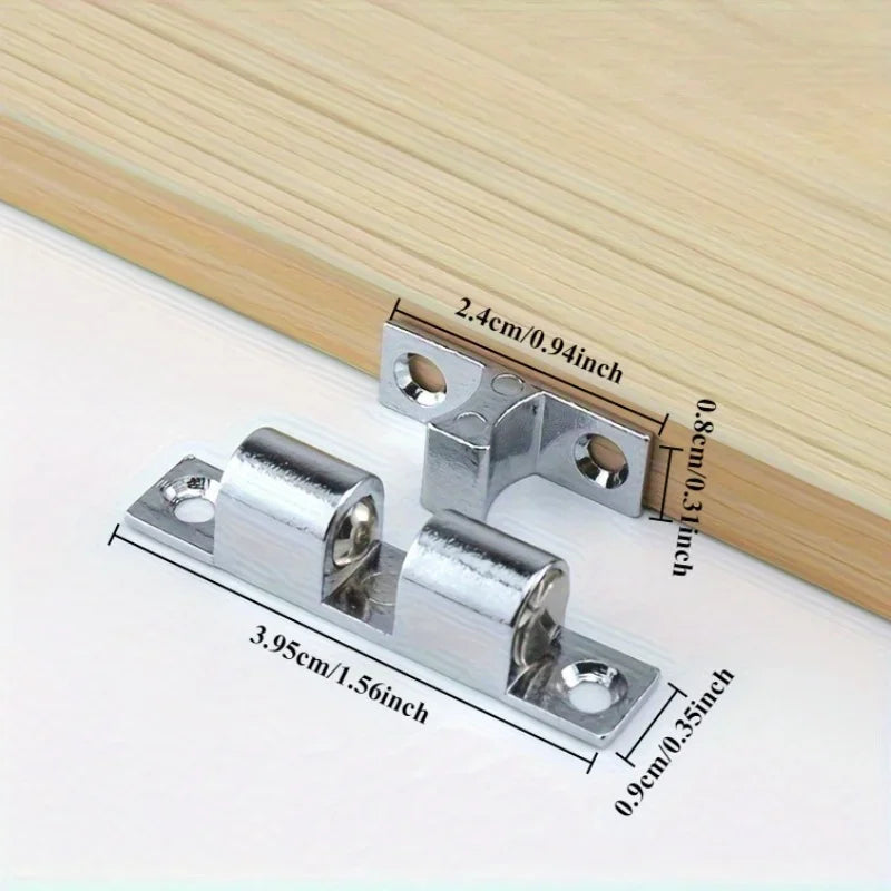 4-Pack Steel Ball Bead Lock – Card Type Door Positioning Buckle Door Bead Lock Axl