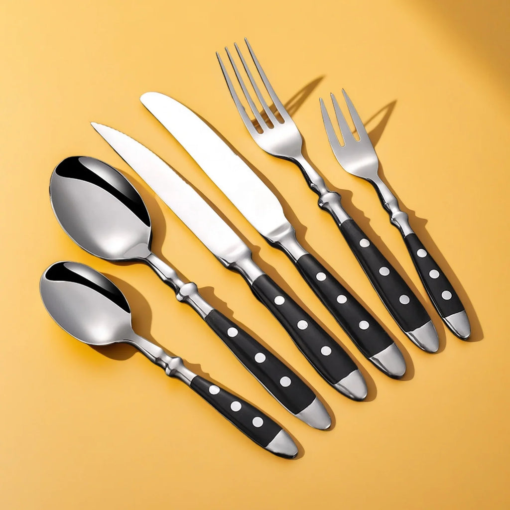 Stainless Steel Cutlery Set – Knife Fork Spoon Dinnerware Flatware Cutlery Set Axl