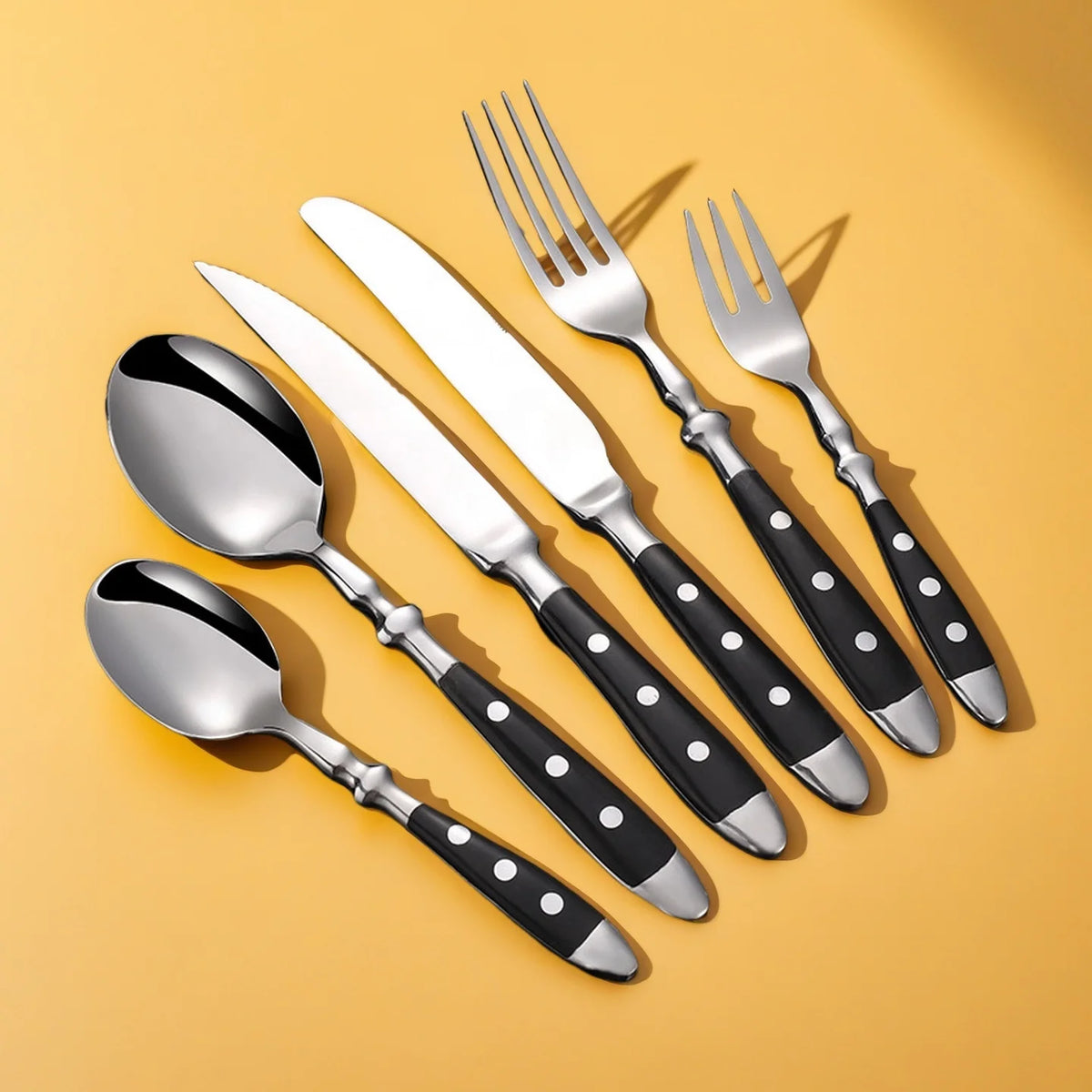 Stainless Steel Cutlery Set – Knife Fork Spoon Dinnerware Flatware Cutlery Set Axl