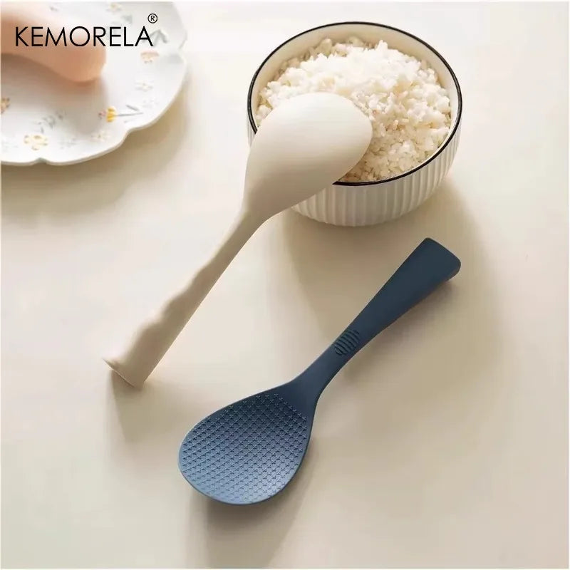 KEMORELA Non-Stick Silicone Rice Spoon – Heat-Resistant 1/2 Pcs Silicone Kitchen Utensil Axl