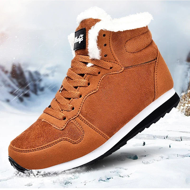 AZGB Men's Snow Boots – Non-Slip Winter Ankle Boots, Warm Plush Winter Snow Boots Axl