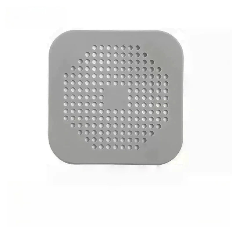 Silicone Shower Drain Hair Catcher & Sink Strainer Drain Hair Catcher Axl Gray 1PC