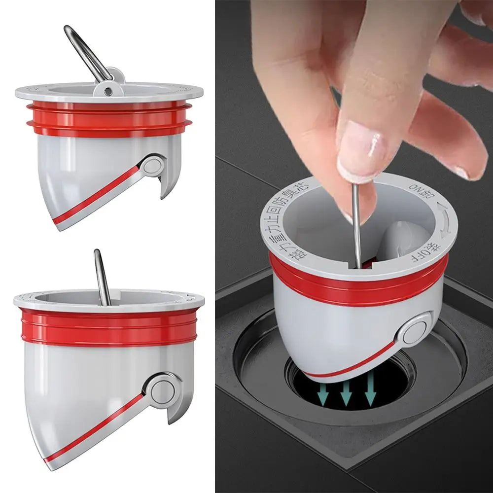 Anti-Odor Floor Drain Plug – One-Way Valve Shower Stopper Floor Drain Plug Axl