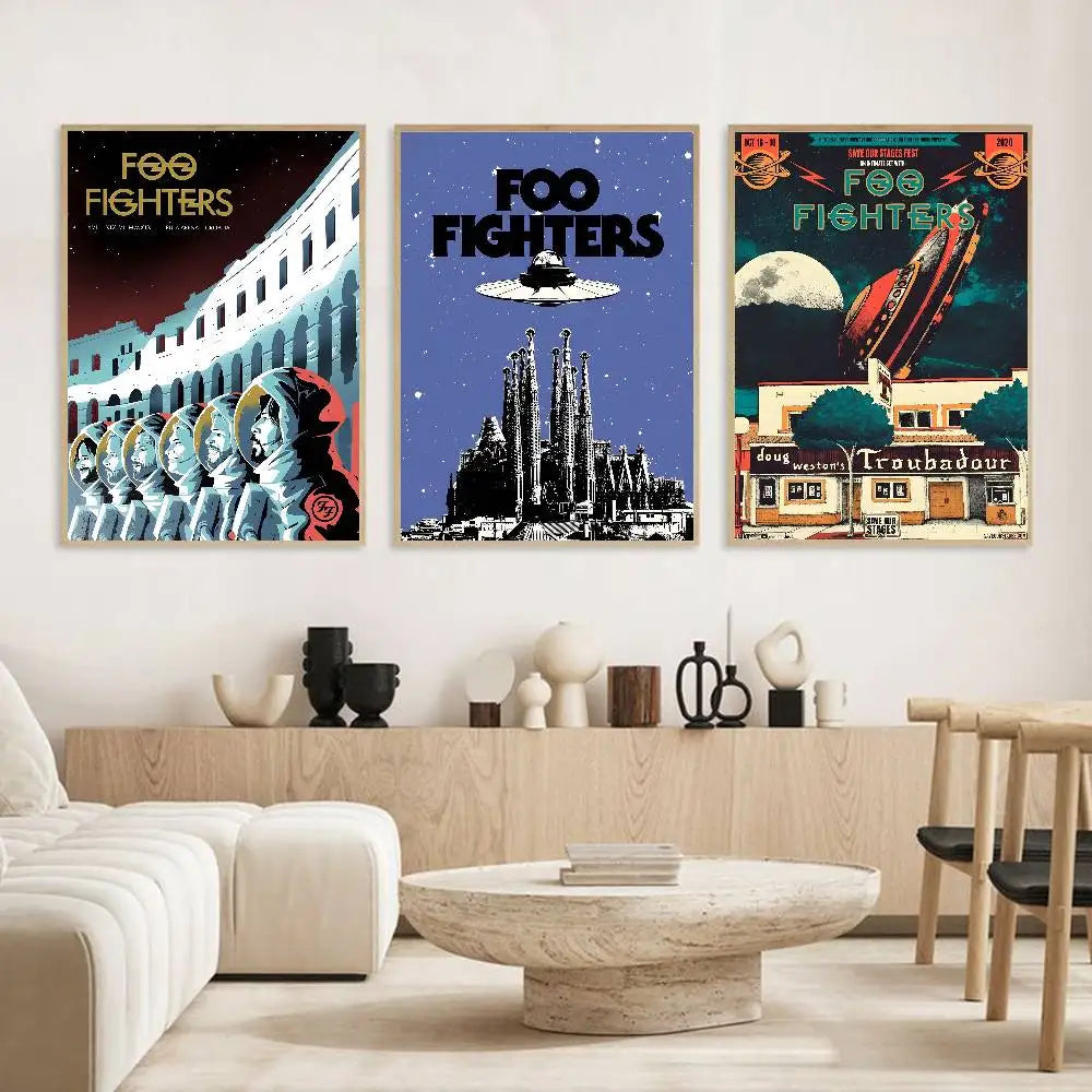 Rock Band HD Wall Poster – Self-Adhesive Waterproof PVC Decor Wall Poster Axl