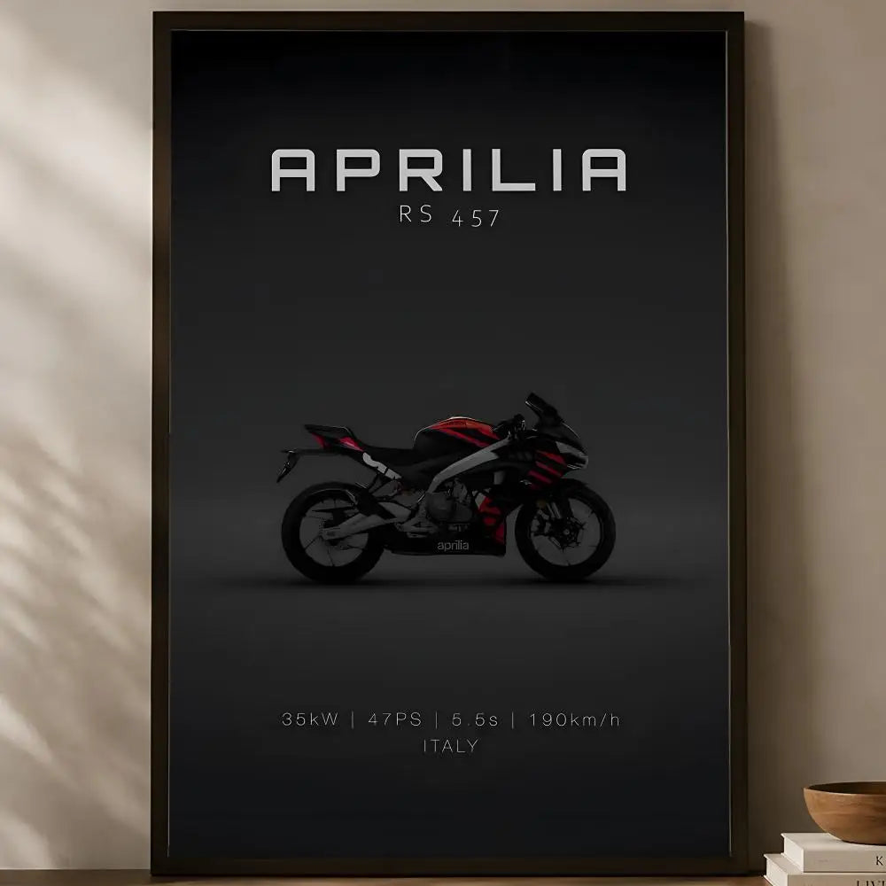 Aprilia Self-Stick HD PVC Wall Art Poster – Waterproof Decor Wall Art Poster Axl White12 15X20cmNoframe
