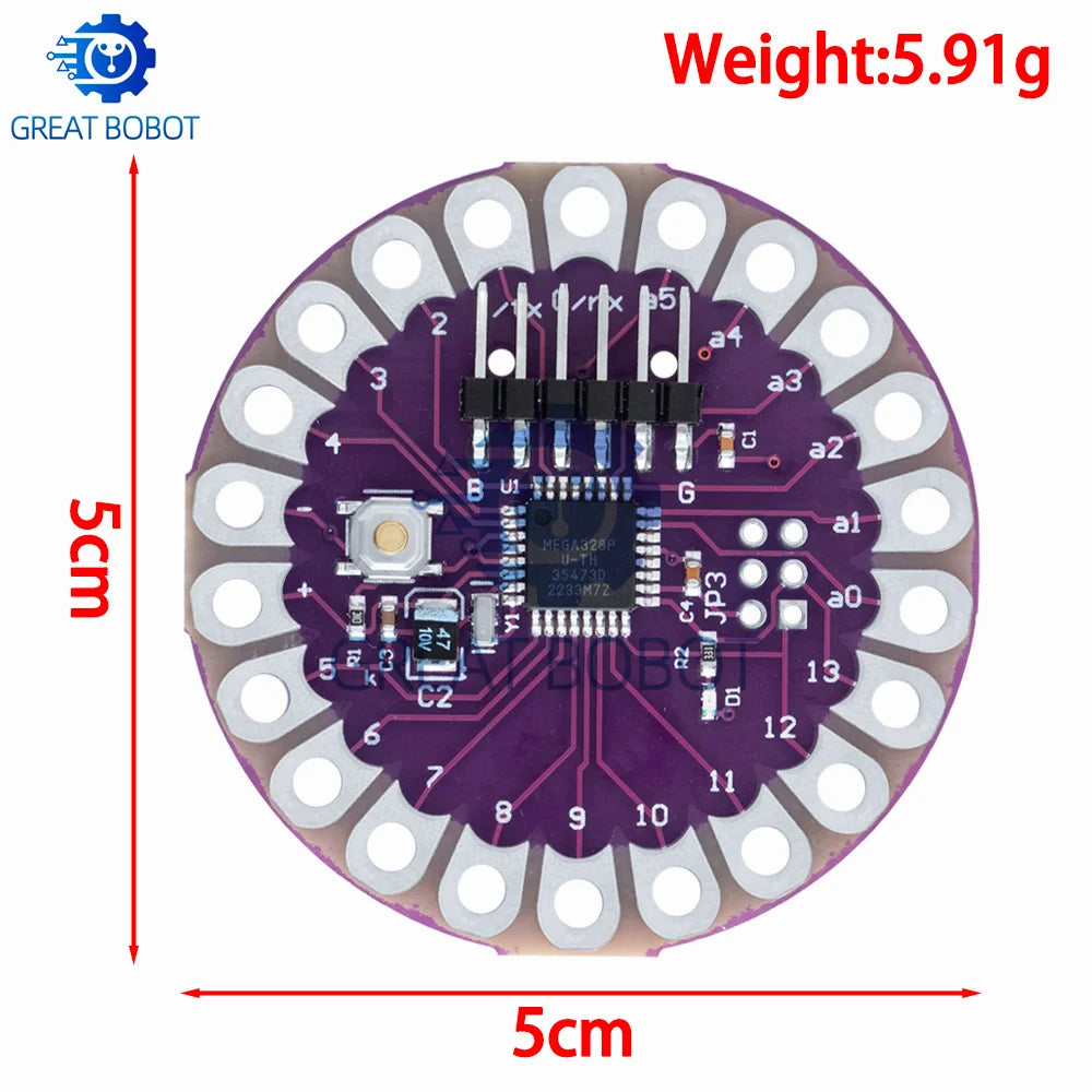 LilyPad 328 ATmega328P 16MHz Main Board – Arduino Compatible Microcontroller Board Axl