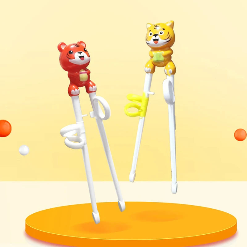 Kids Tiger Training Chopsticks – Reusable Children's Tableware Kids Training Chopsticks Axl