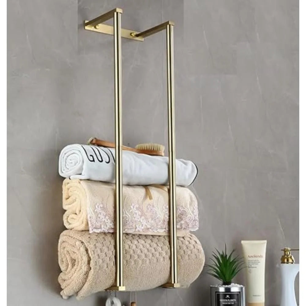 Wall-Mounted Stainless Steel Towel Rack for Rolled Towels Wall Towel Rack Axl