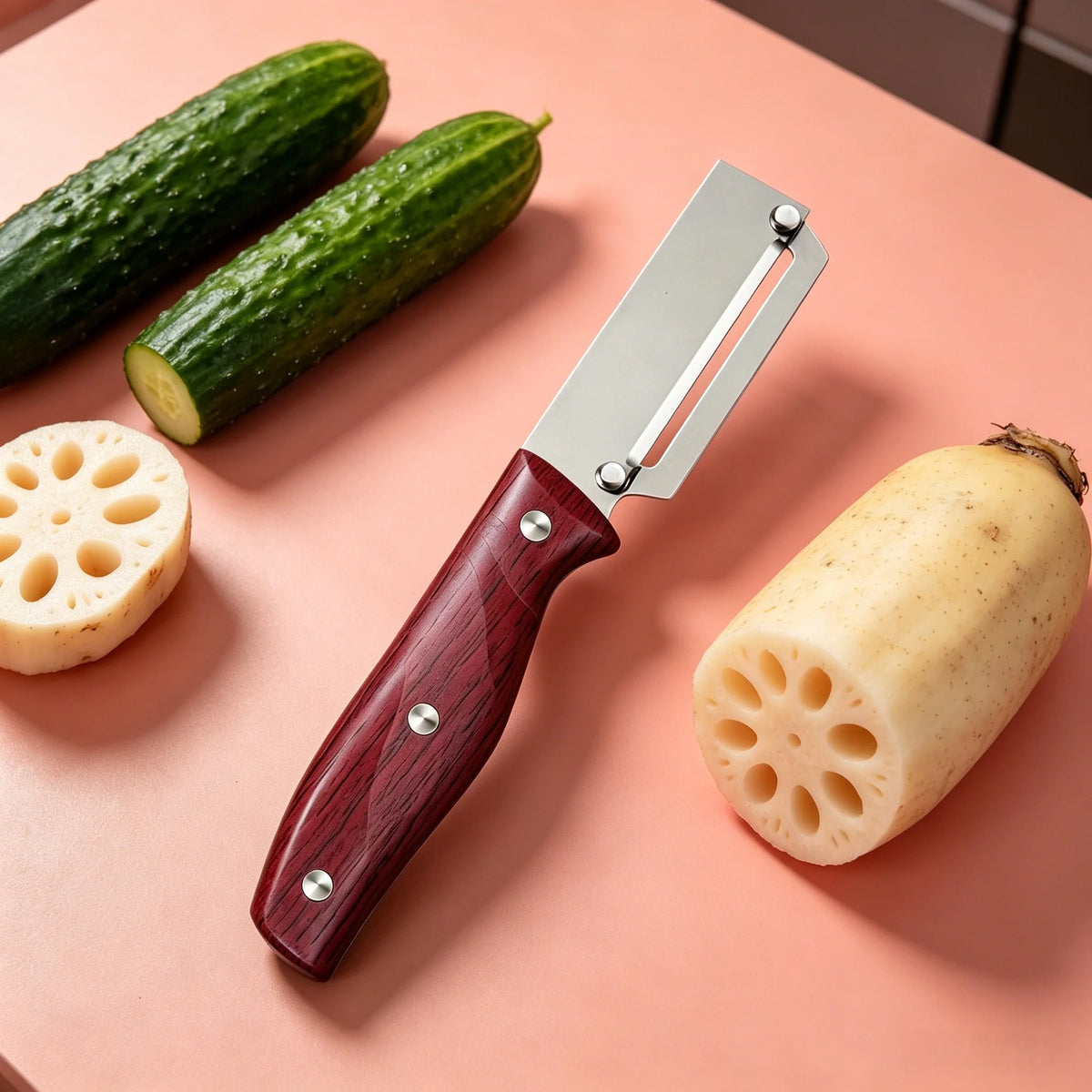 Sugarcane Peeler & Multi-Use Stainless Steel Scraper Knife Kitchen Peeler Knife Axl Peeler-A