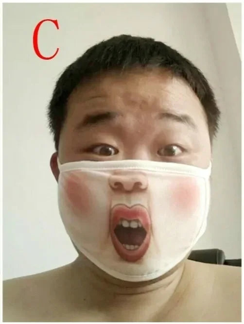 3D Puppy Face Mask – Soft Cotton Funny Unisex Animal Mouth Mask Animal Face Mask Axl C