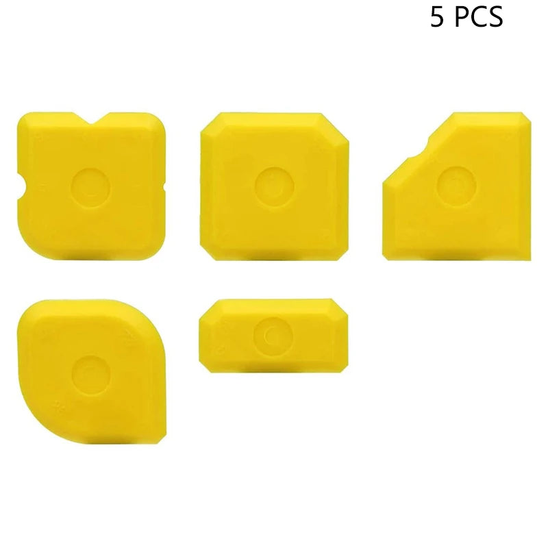 5-Piece Silicone Grouting & Sealant Scraper Smoothing Tool Set Grouting Scraper Set Axl A2
