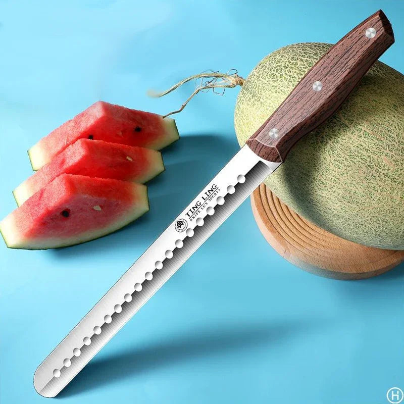 PLYS Stainless Steel Watermelon Slicer & Fruit Knife Fruit Slicing Knife Axl