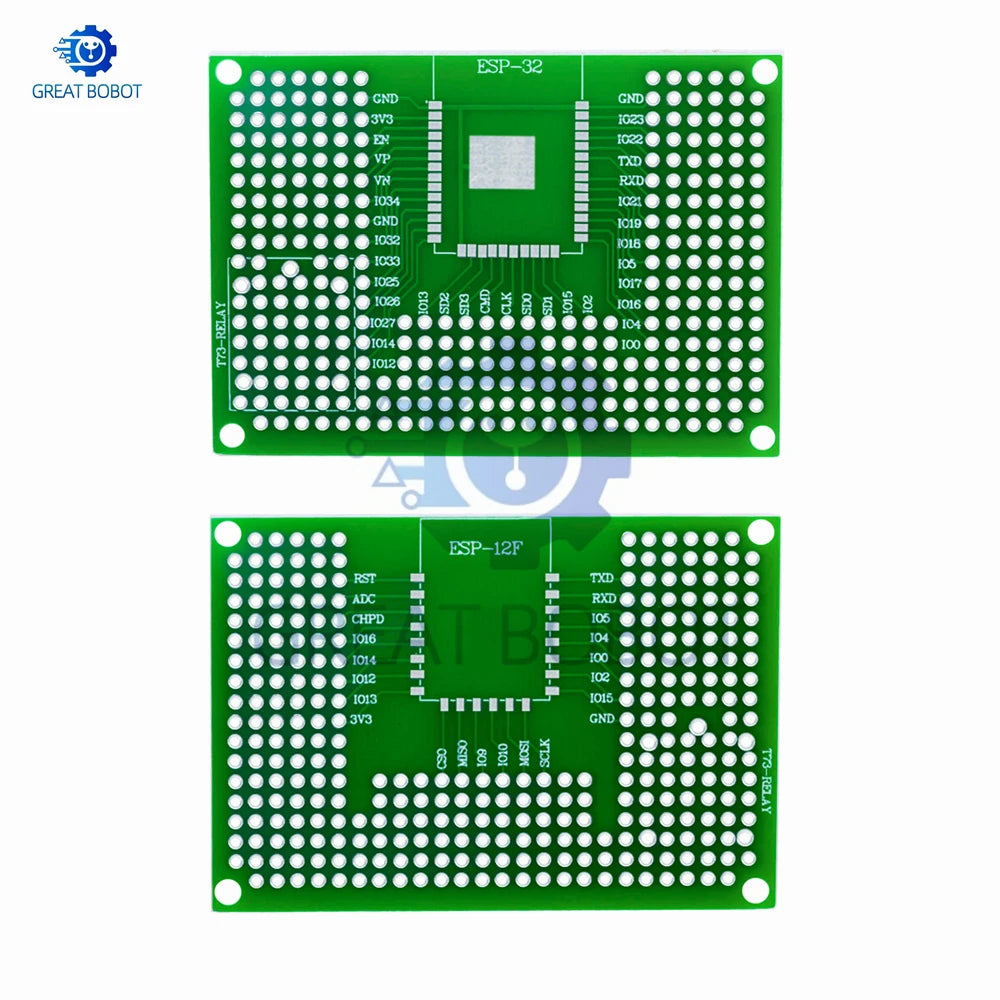50x70mm Double-Sided Protoshield Breadboard for ESP8266 & ESP32 Protoshield Breadboard Axl