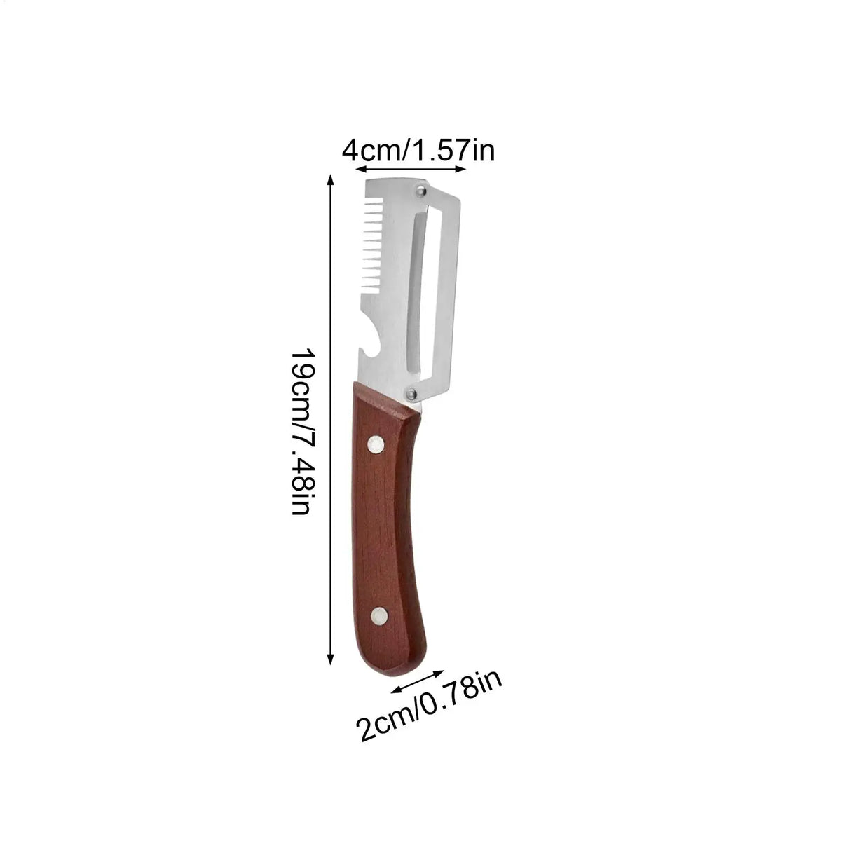 2-Piece Stainless Steel Vegetable Peeler & Grater – Wooden Handle Vegetable Peeler Set Axl