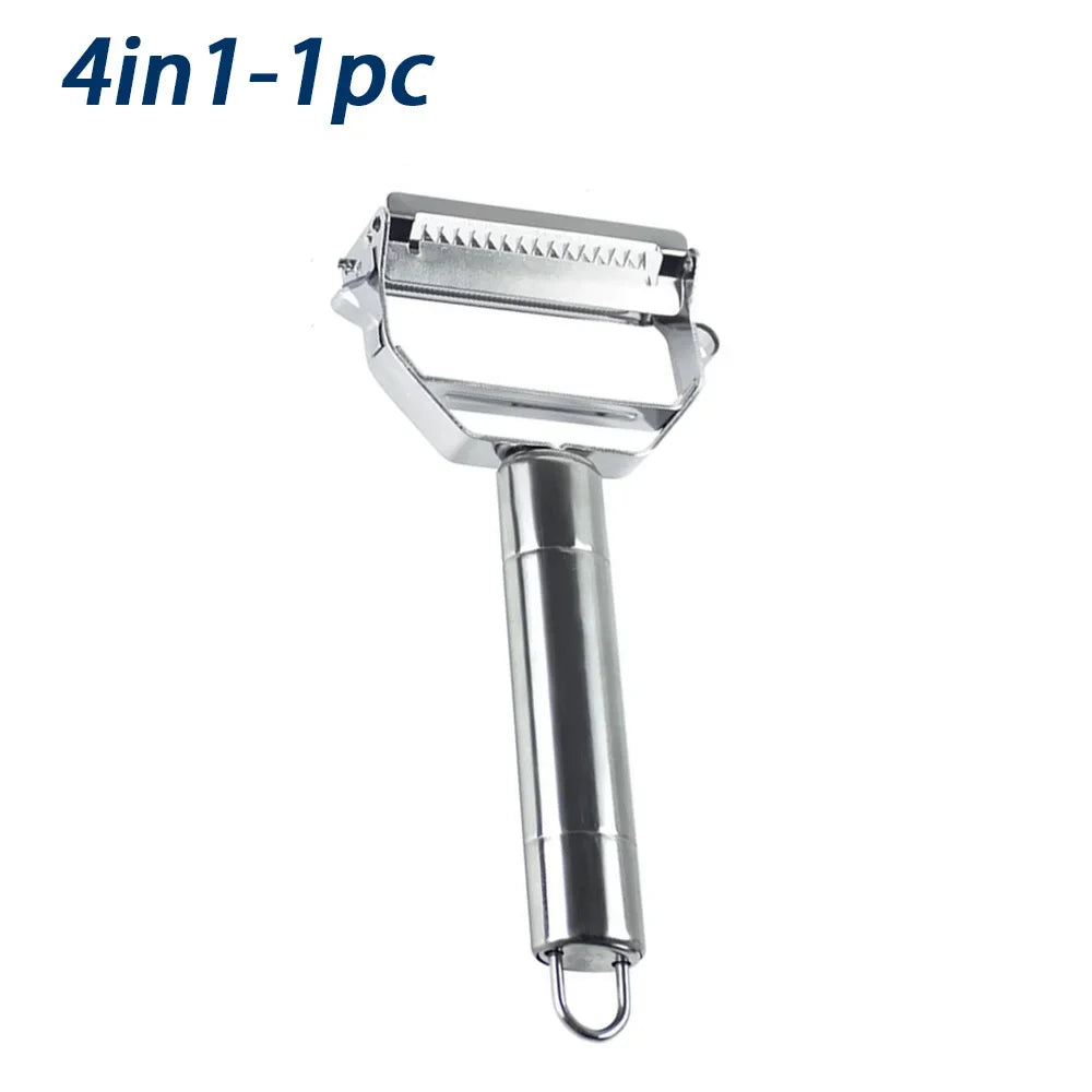 4-in-1 Stainless Steel Vegetable Peeler & Grater Kitchen Tool Vegetable Peeler Axl 4in-1 (1pc)