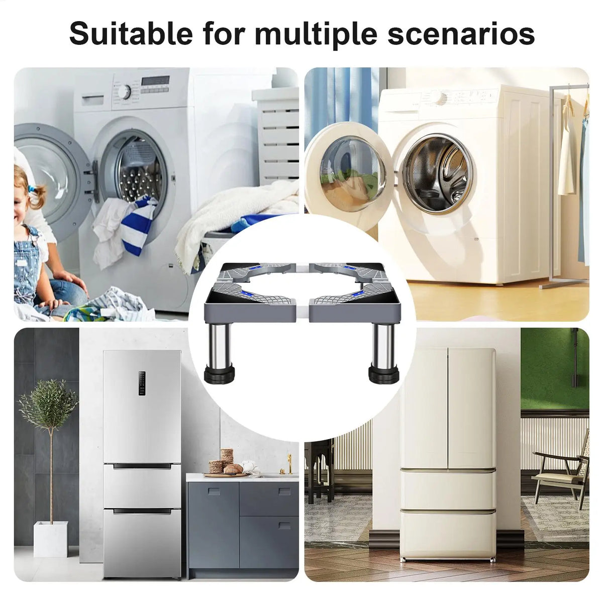 Heavy Duty Stainless Steel Washer & Appliance Pedestal Stand Appliance Pedestal Stand Axl