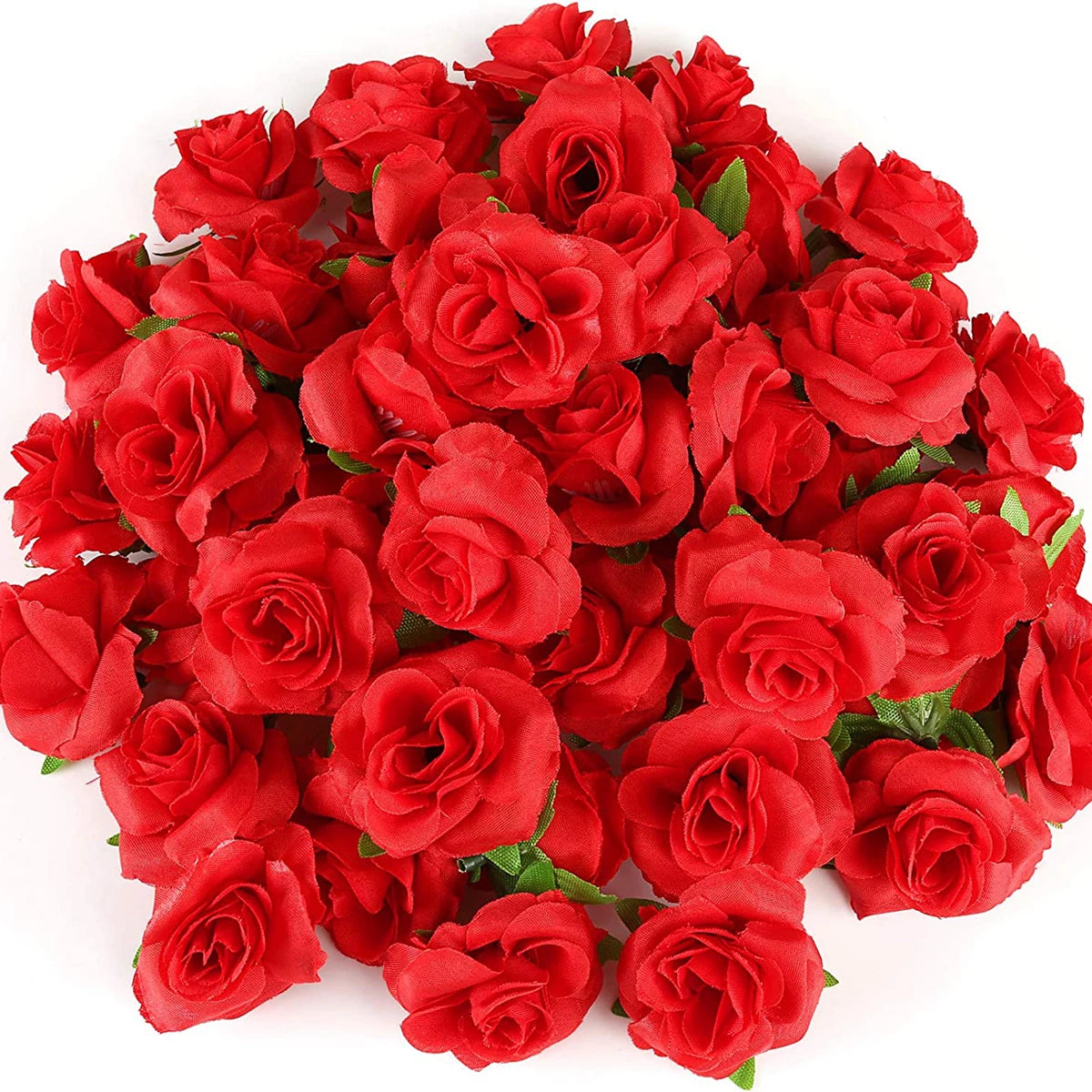 Silk Cream Rose Artificial Flower Heads – 10 or 50 Pack Artificial Silk Flowers Axl 2 50pieces
