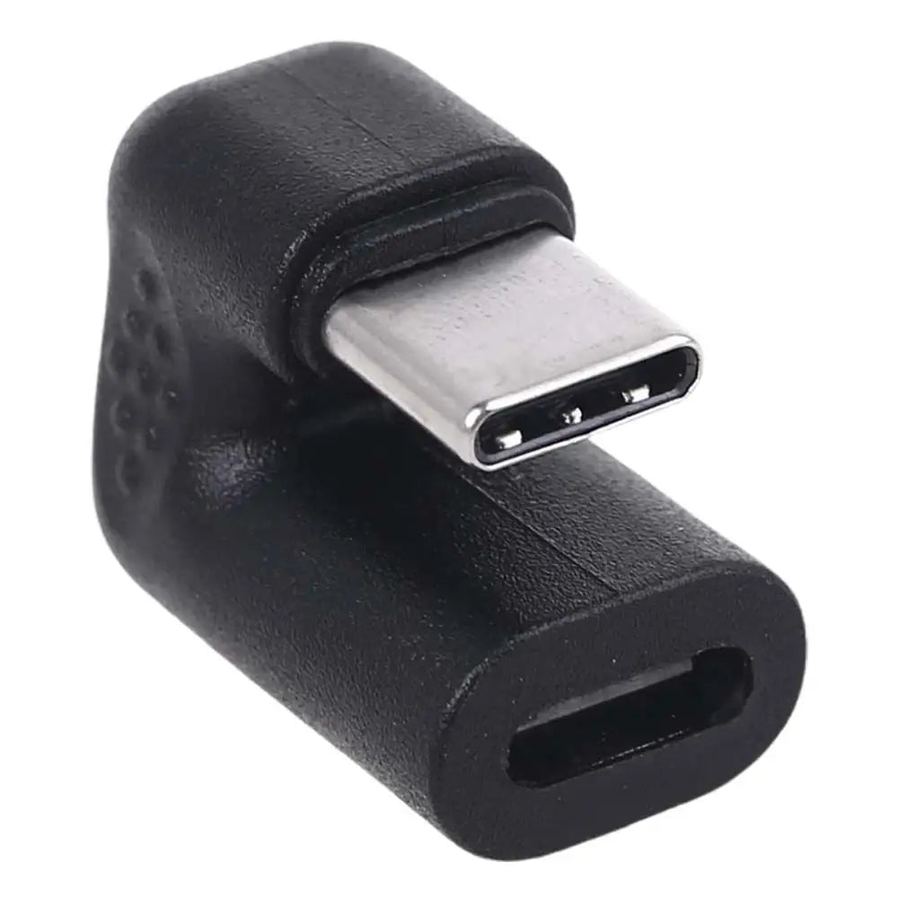 180° Angled USB-C Male to Female Adapter | U-Shape Converter USB-C Adapter Axl black