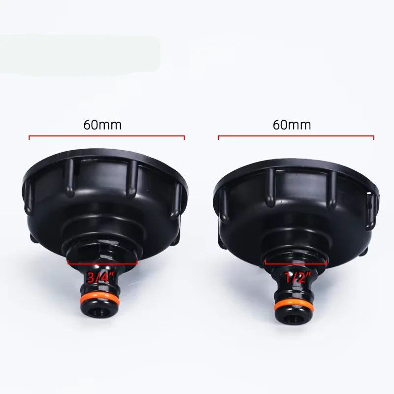 IBC Tank Adapter 60mm Coarse Thread – 1/2" & 3/4" Valve Fitting Tank Valve Adapter Axl