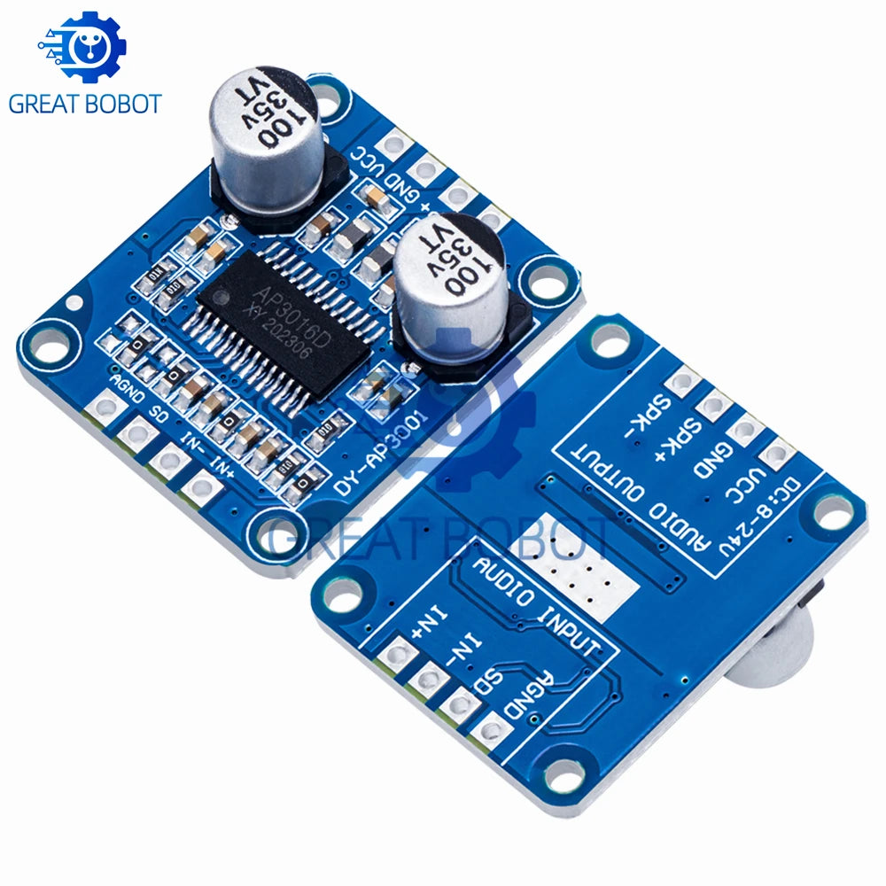 Mono Class D Digital Amplifier Board DC 8–24V 30W–300W 4–8Ω Amplifier Board Axl